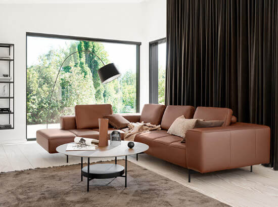 salo classic air leather pad sofa