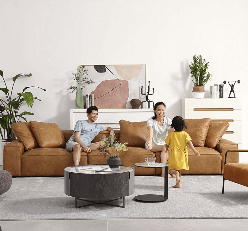 Salo Classic Air Leather Pad Sofa